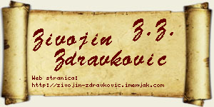 Živojin Zdravković vizit kartica